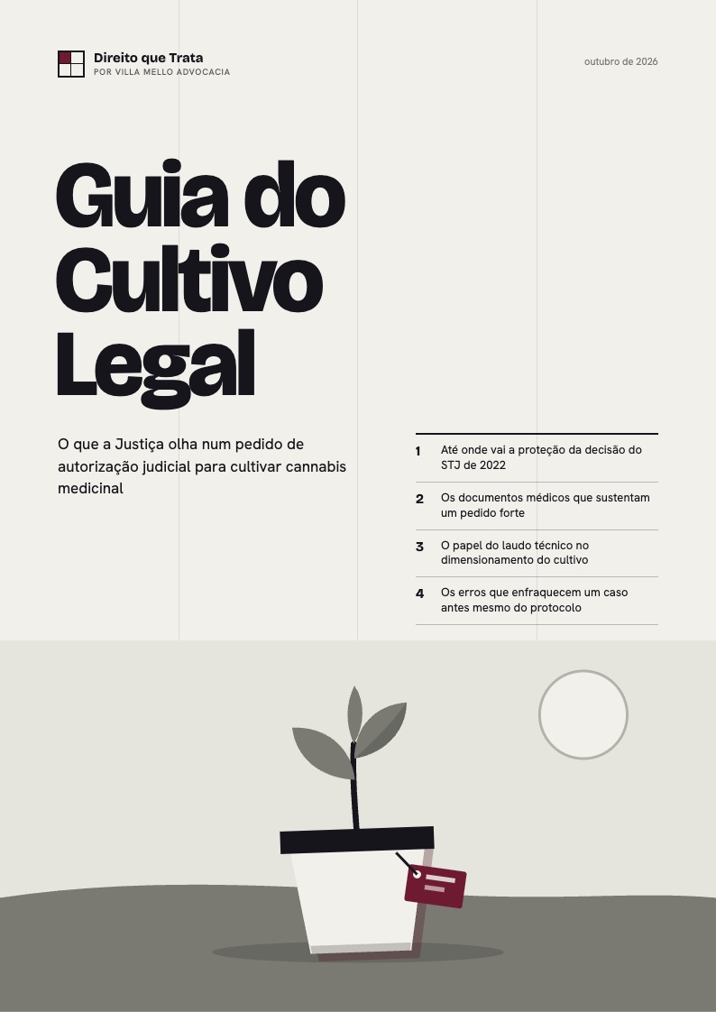 Capa do Guia do Cultivo Legal, do Direito que Trata